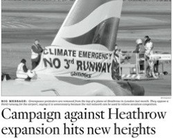 Campaign against Heathrow expansion hits new heights
