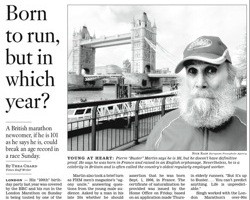 Born to run, but in which year?